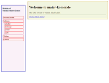 Tablet Screenshot of maier-komor.de